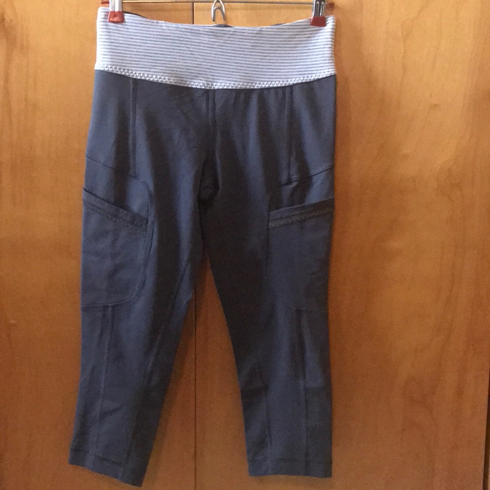 Lululemon Gray Capris with Pockets